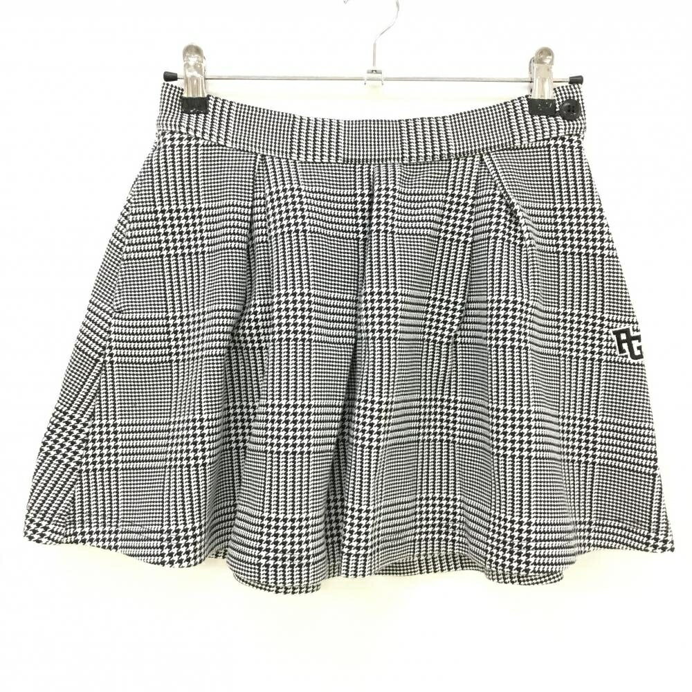 【超美品】パーリーゲイツ タックスカート 白×黒...の商品画像