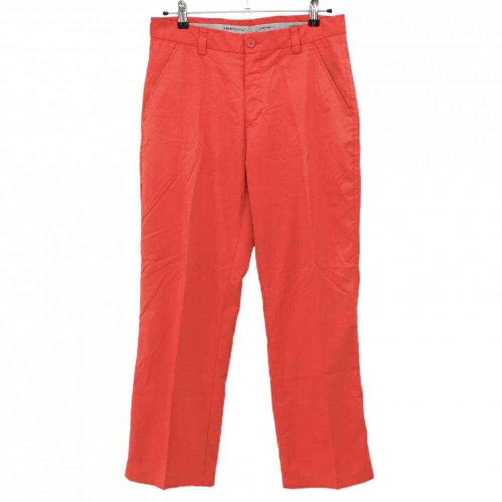 ナイキゴルフ ストレッチパンツ レッド系 シンプル ロゴ刺しゅう メンズ 31(M) ゴルフウェア NIKE