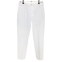 ★特価★【美品】ビバハート パンツ アイボリー×蛍光イエロー ストレッチ シンプル レディース 42(L) ゴルフウェア VIVA HEART
