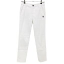★特価★ルコック パンツ 白×ネイビー ロゴ刺しゅう レディース 11 ゴルフウェア 2023年モデル le coq sportif