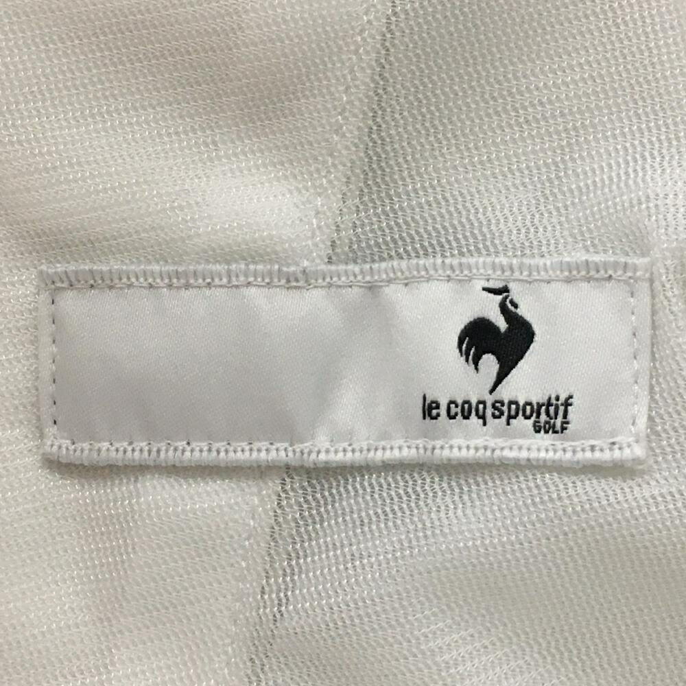 ルコック パンツ 白×ネイビー ロゴ刺しゅう レディース 11 ゴルフウェア 2023年モデル le coq sportif