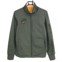 ★特価★フィラゴルフ 2WAYジャケット ダークグリーン 裏起毛 ネック着脱可 レディース L ゴルフウェア FILA GOLF