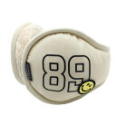 【当店ポイント5倍!6月1日限り】★特価★【超美品】パーリーゲイツ イヤーマフ ベージュ×黒 ニコちゃん スマイル 耳当てゴルフ PEARLY GATES