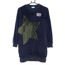 ★特価★クアルトユナイテッド ボアワンピース ネイビー×グリーン 星 スター レディース S ゴルフウェア CUARTO UNITED