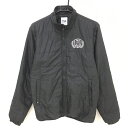★特価★【美品】フィラゴルフ 中綿ジャケット 黒 千鳥格子地模様 メンズ M ゴルフウェア FILA GOLF