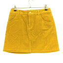 ★特価★【美品】ゾーイ コーデュロイスカート イエロー インナーパンツ付き レディース 38(M) ゴルフウェア ZOY(4)