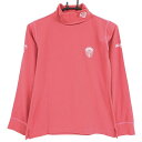 ★特価★【美品】ゾーイ 長袖タートルネックシャツ ピンク ロゴ刺しゅう レディース 38(M) ゴルフウェア ZOY