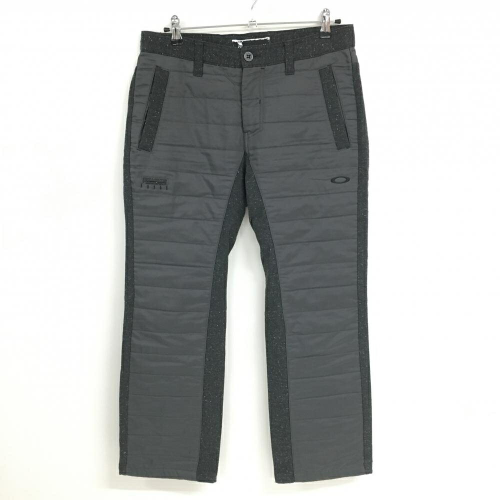 ★特価★オークリー 異素材切替パンツ グレー 微起毛素材 メンズ 34 ゴルフウェア Oakley
