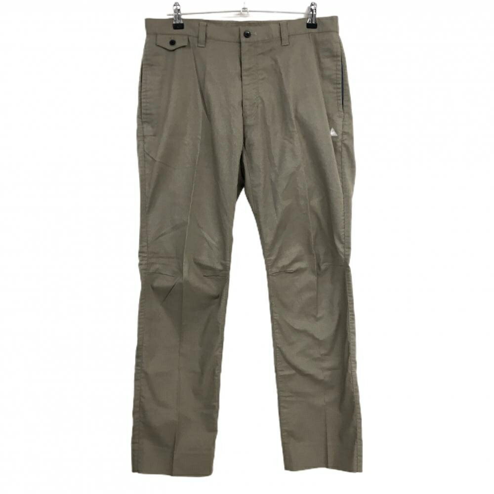 ★特価★ルコックゴルフ パンツ カーキ×グレー 織生地 ロゴ刺しゅう ストレッチ メンズ 88 ゴルフウェア le coq sportif