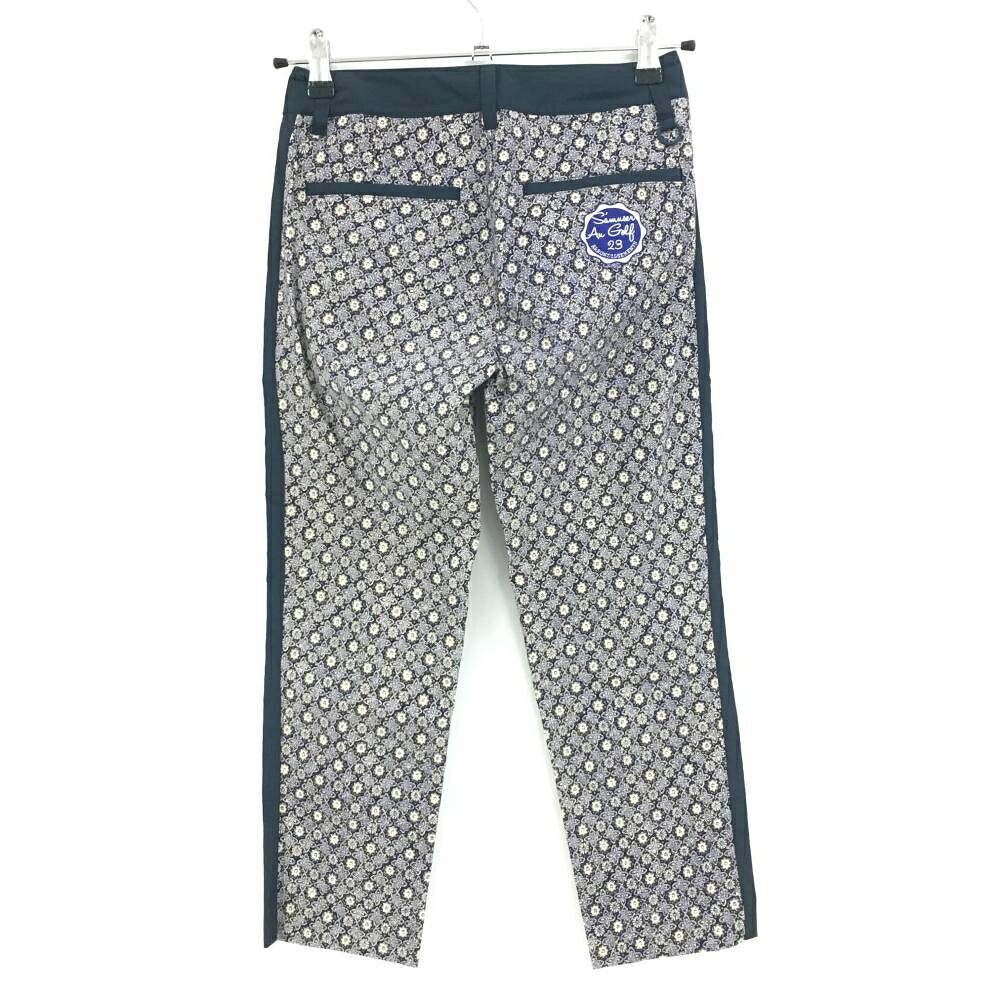 【25%OFFクーポン配布中！9/14まで】23区ゴルフ パンツ ネイビー×ブラウン 総柄 スナップボタン レディース 55 ゴルフウェア 23区 reonard-10135694 レオナード 楽天市場店 サンプル画像2