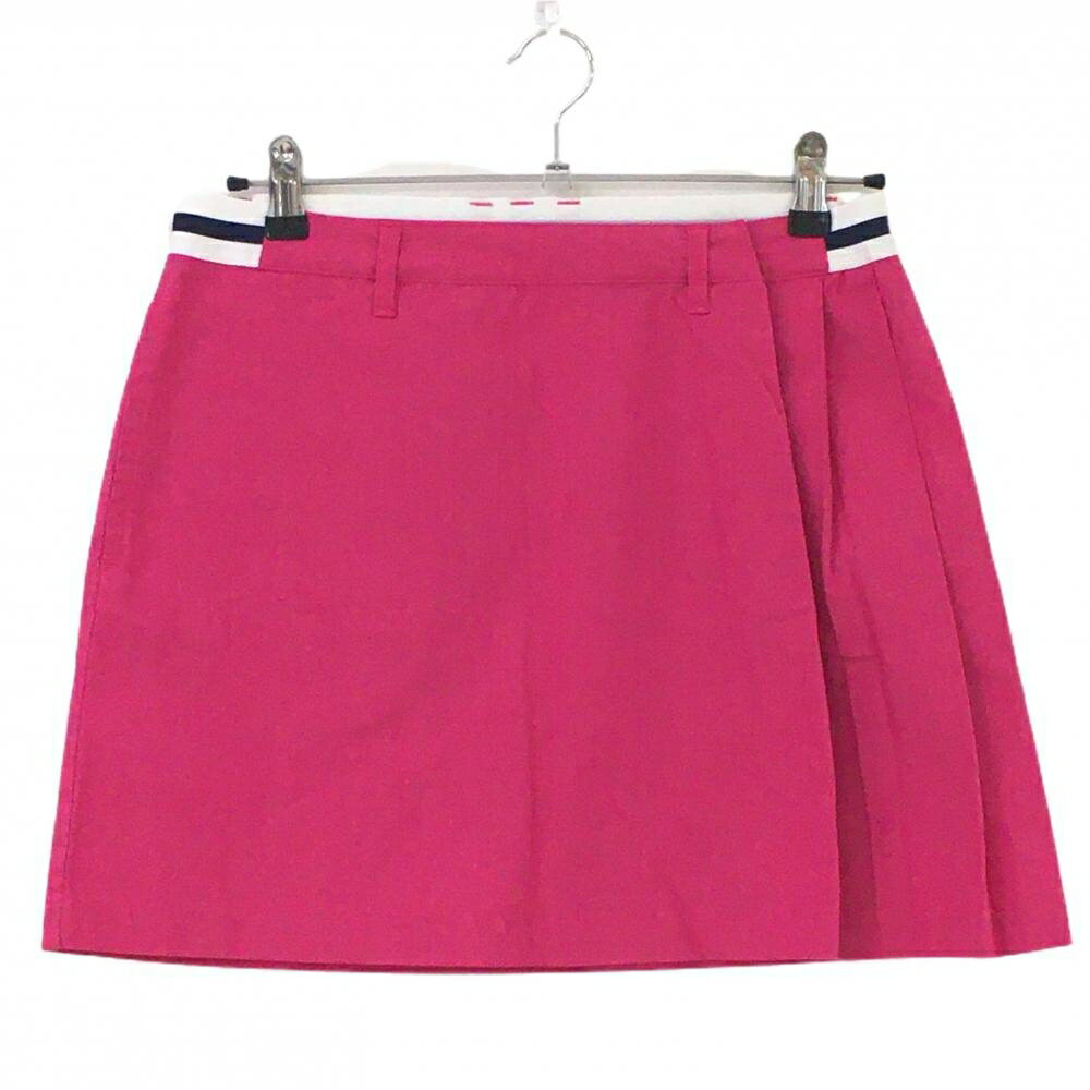 【超美品】アディダス スカート ピンク サイドプリーツ ウエストゴム ストレッチ レディース M ゴルフ..