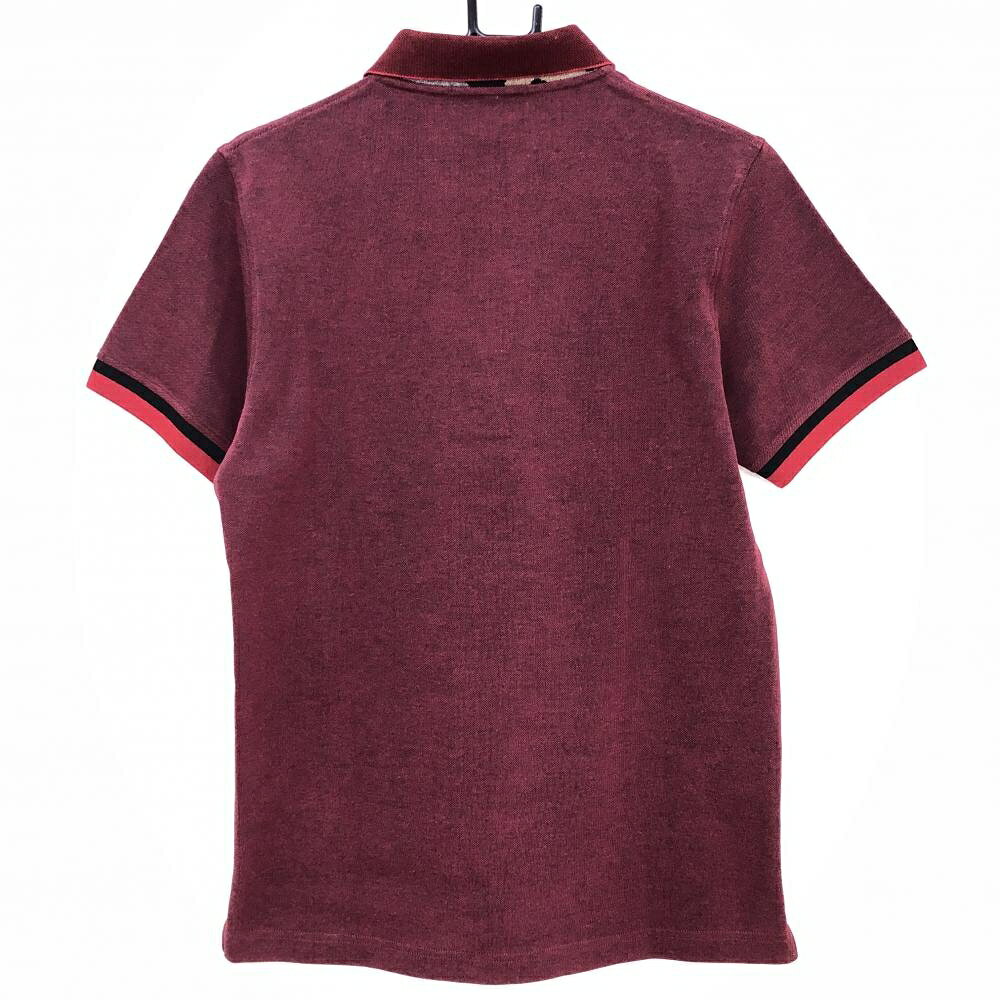 【超美品】マークアンドロナ 半袖ポロシャツ レッド×黒 ラインストーンスカル メンズ M ゴルフウェア MARK＆LONA