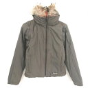 ★特価★【美品】コルウィン リバーシブル中綿ジャケット ブラウン 裏オレンジ 4WAY 袖フード着脱可 レディース M ゴルフウェア Kolwin
