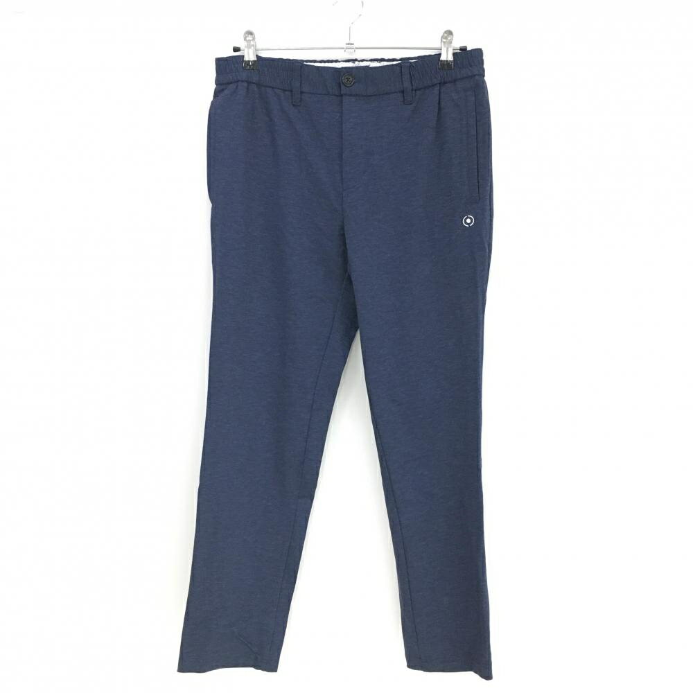 ★特価★【超美品】ピン パンツ 杢ネイビー ロゴ刺しゅう ウエストゴム ストレッチ メンズ L ゴルフウェア PING