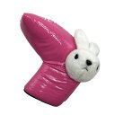 ★特価★【超美品】ジャックバニー パターカバー ピンク×白 ウサギ ぬいぐるみ ピン型ゴルフ Jack Bunny