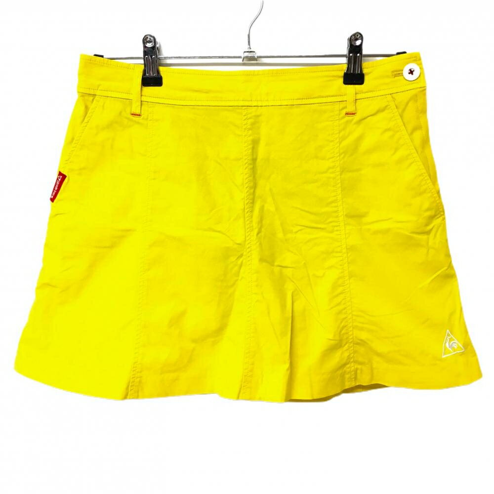 【当店ポイント10倍！楽天スーパーセル期間限定】【美品】ルコック スカート イエロー フラッグ刺しゅ..