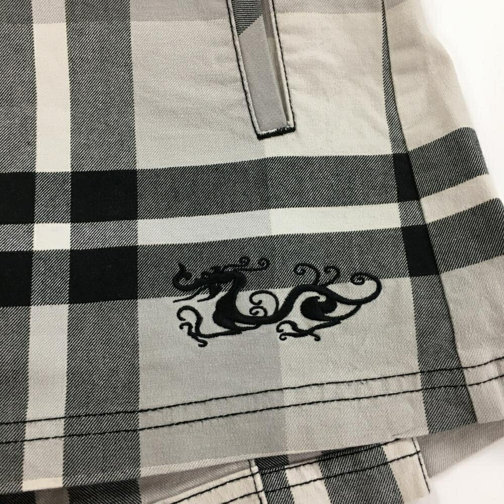 【美品】ダンスウィズドラゴン キュロットスカート グレー×黒 チェック レディース...