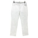 【当店ポイント5倍!!5月1日(木)限り】★特価★【超美品】アディダス パンツ 白 シンプル ポケット3ライン ストレッチ メンズ 79 ゴルフウェア adidas(4)
