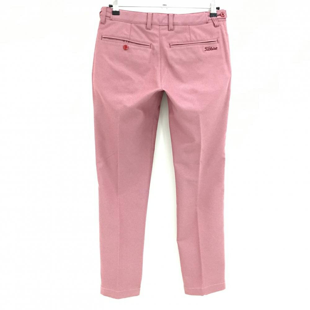 タイトリスト パンツ レッド 織生地 ウエスト調整可 メンズ S ゴルフウェア TITLEIST