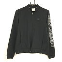 ★特価★【超美品】ニューバランス ジャケットブルゾン 黒×白 ストレッチ 袖ロゴ レディース S ゴルフウェア New Balance
