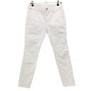 ★特価★【美品】ジャックバニー パンツ 白 無地 シンプル レディース 2(L) ゴルフウェア Jack Bunny