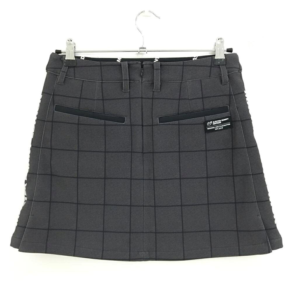 レオナード 楽天市場店の【超美品】マスターバニー スカート グレー×黒 格子チェック 裏起毛 レディース 1(M) ゴルフウェア MASTER BUNNY EDITION｜アングル2