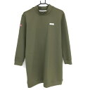 ★特価★【新品】ブリーフィング ハイネックワンピース カーキ 背面立体ロゴ レディース L ゴルフウェア BRIEFING