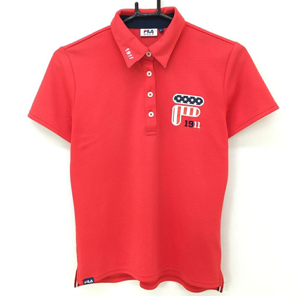 商品説明 ブランド FILA GOLF アイテム 半袖ポロシャツ 表記サイズ L ※海外サイズの場合もございます。必ず実寸サイズをご確認ください。 実寸サイズ 　身幅：約45cm　袖丈：約16.5cm　肩幅：約37cm　着丈：約57.5cm ※実寸サイズの採寸方法については、こちらをご覧ください。 ★実寸サイズは平台に平置きして外寸を測定しており、商品によっては若干の誤差が生じます。数cmの誤差は予めご了承くださいませ。 特徴・仕様 付属品 商品ランク A コメント 前立て下汚れ小 商品ランク（ゴルフウェア） N 新品（タグ付き) S 新品未使用品（タグなし） A+ 使用感や汚れ等がない、または目立たない綺麗な中古品 A 使用感や汚れ等が少ない美品や良品 B+ 使用感や中小の汚れ等がある一般的な中古品 B 使用感や大中の汚れ等がある一般的な中古品 C 使用感や大中の汚れ、小さな穴等がある中古品 商品ランク（ゴルフシューズ） N 新品（タグ付き) S 新品未使用品（タグなし） A+ しわや汚れ等がない、または少ない綺麗な中古品 A しわや小さな汚れはあるが、使用感が少ない美品や良品 B+ しわや中小の汚れ、使用感がある一般的な中古品 B しわや大中の汚れ、使用感がある一般的な中古品 C しわや大中の汚れ、使用感がある中古品 D しわや大きな汚れ、使用感がある中古品 &nbsp;★A+～CランクはUSED品となりますので、神経質な方はご入札をお控えください。 &nbsp;★Nランクは新品商品ですが、一部保管時による汚れ等があります。商品説明や写真で必ずご確認ください。　