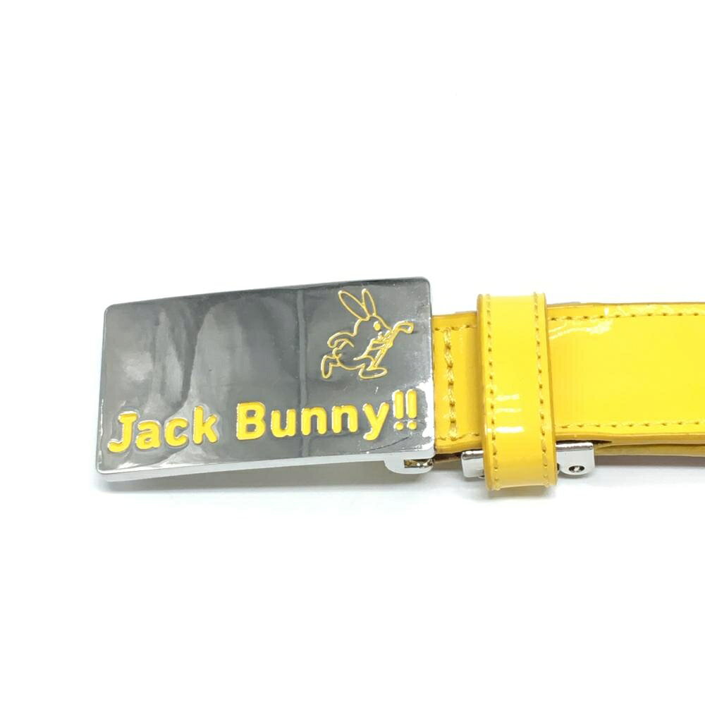 【当店ポイント10倍！楽天スーパーセール期間限定】ジャックバニー ベルト イエロー ロゴシルバー レディース ゴルフウェア Jack Bunny 3