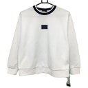 【美品】ピン トレーナー 白×ネイビー サイドライン レディース M ゴルフウェア 2024年モデル PING