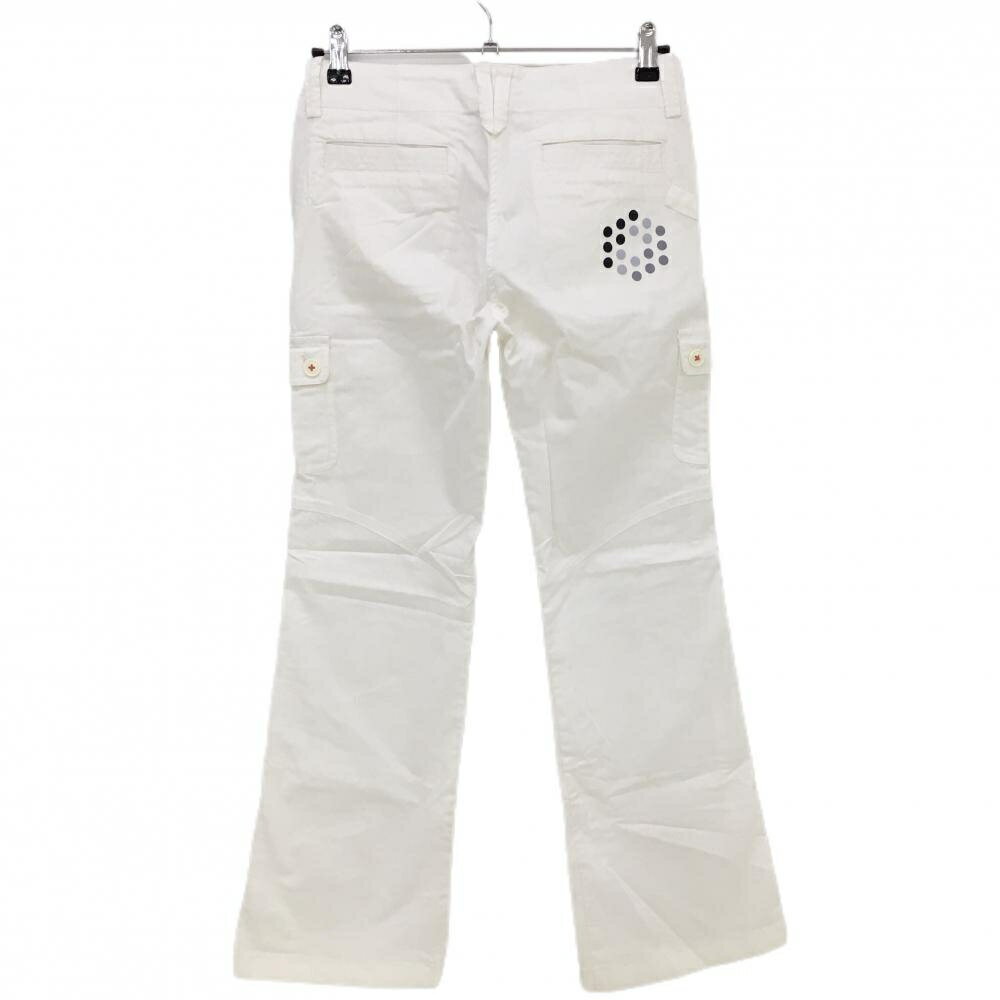 プーマ カーゴパンツ 白 ヘリンボーン織生地 レディース M ゴルフウェア PUMA