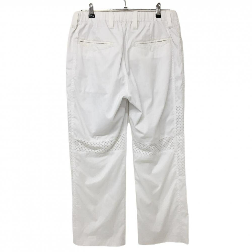 ダンスウィズドラゴン パンツ　白 一部スクエアパンチング メッシュ裏地 メンズ 2(M) ゴルフウェア Dance With Dragon