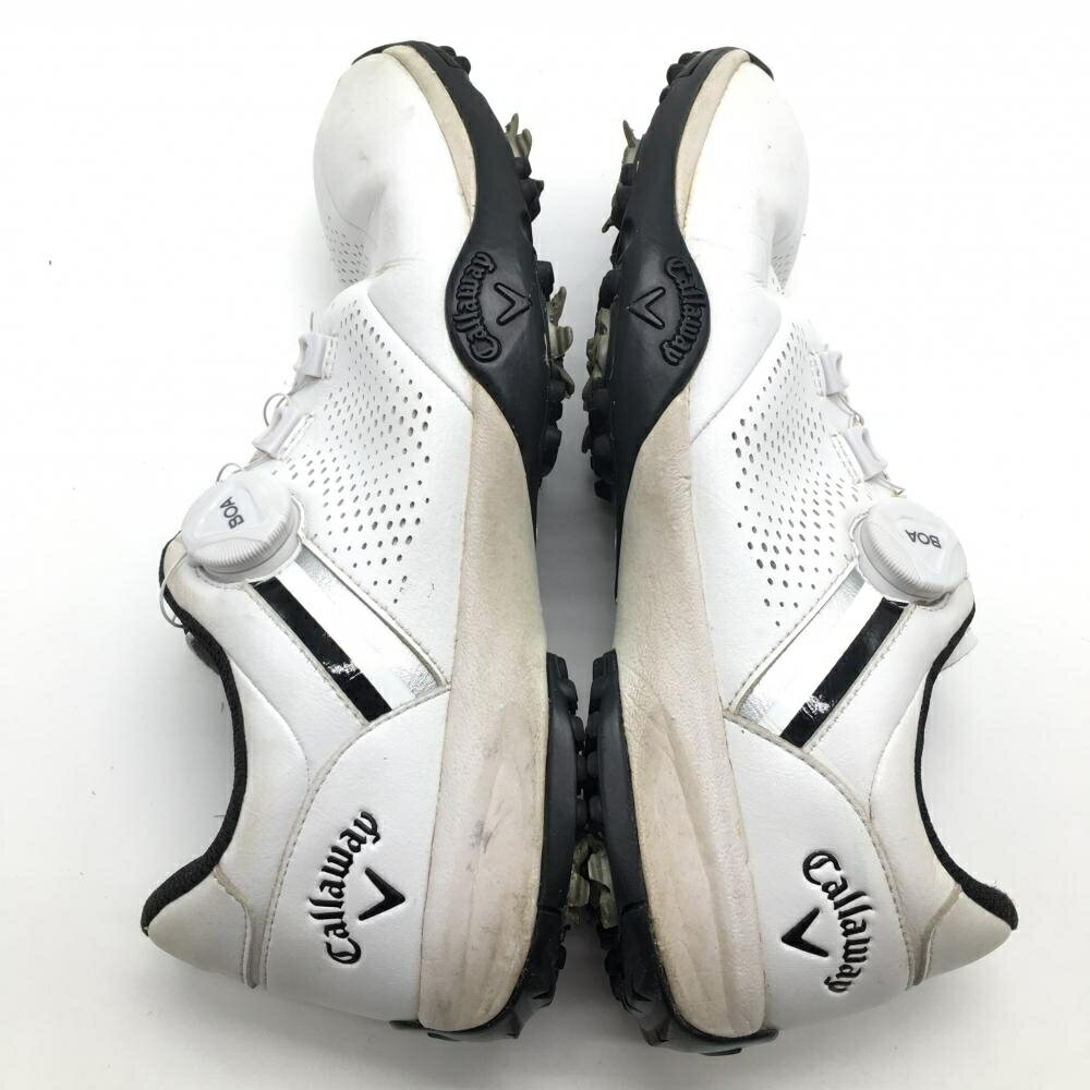 キャロウェイ ゴルフシューズ 白×黒 1032 AERO SPORT ダイヤル式 BOA メンズ 26.5 ゴルフウェア Callaway