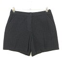 【美品】アダバット キュロットスカート 黒 レース調 裏地付 レディース 38(M) ゴルフウェア adabat