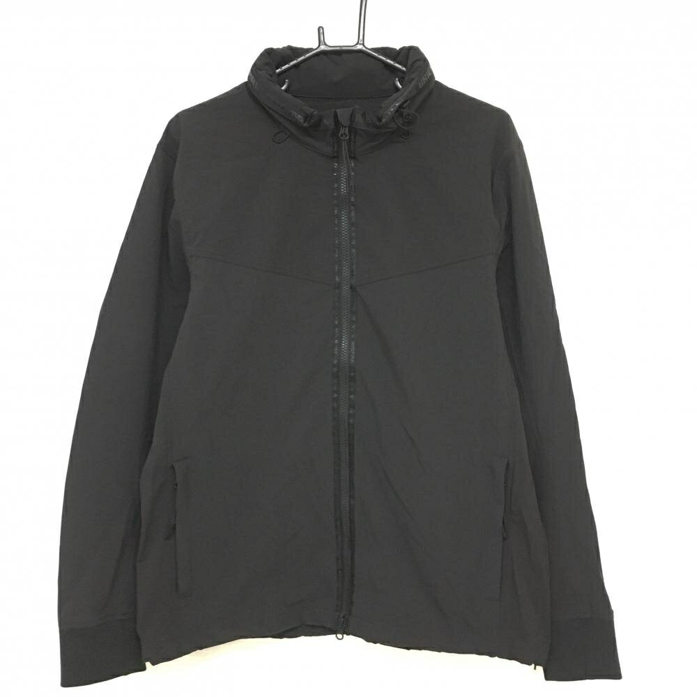 【美品】ブリーフィング ナイロンジャケット 黒 ストレッチ メンズ XL ゴルフウェア 2024年モデル BRIEFING