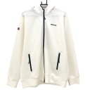 【超美品】ブリーフィング ジップパーカー アイボリー×黒 ストレッチ フード二重 メンズ XL ゴルフウェア 2024年モデル BRIEFING