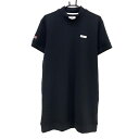 【超美品】ブリーフィング 半袖ワンピース 黒 背面エンボスロゴ レディース L ゴルフウェア 2023年モデル BRIEFING