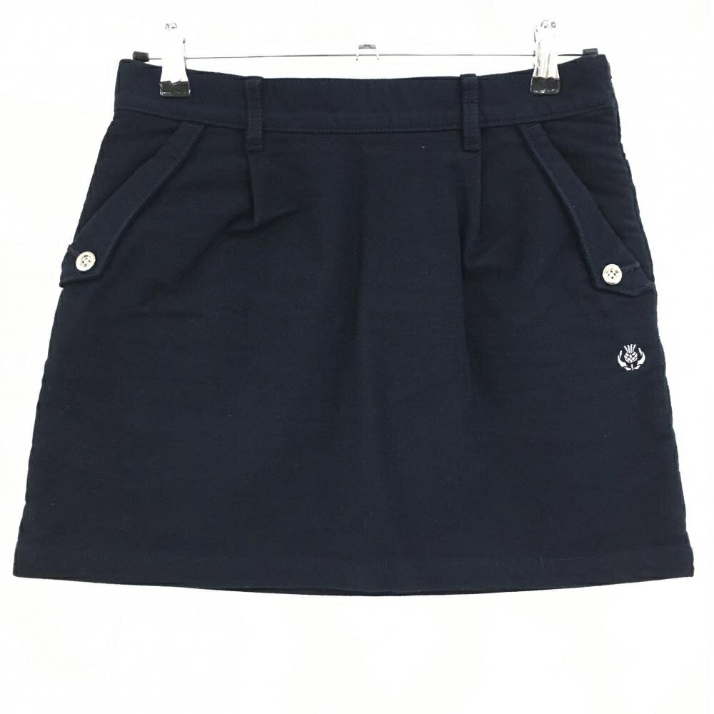【美品】セントアンドリュース スカート ネイビー 微起毛素材 内側インナーパンツ レディース M ゴルフウェア St ANDREWS