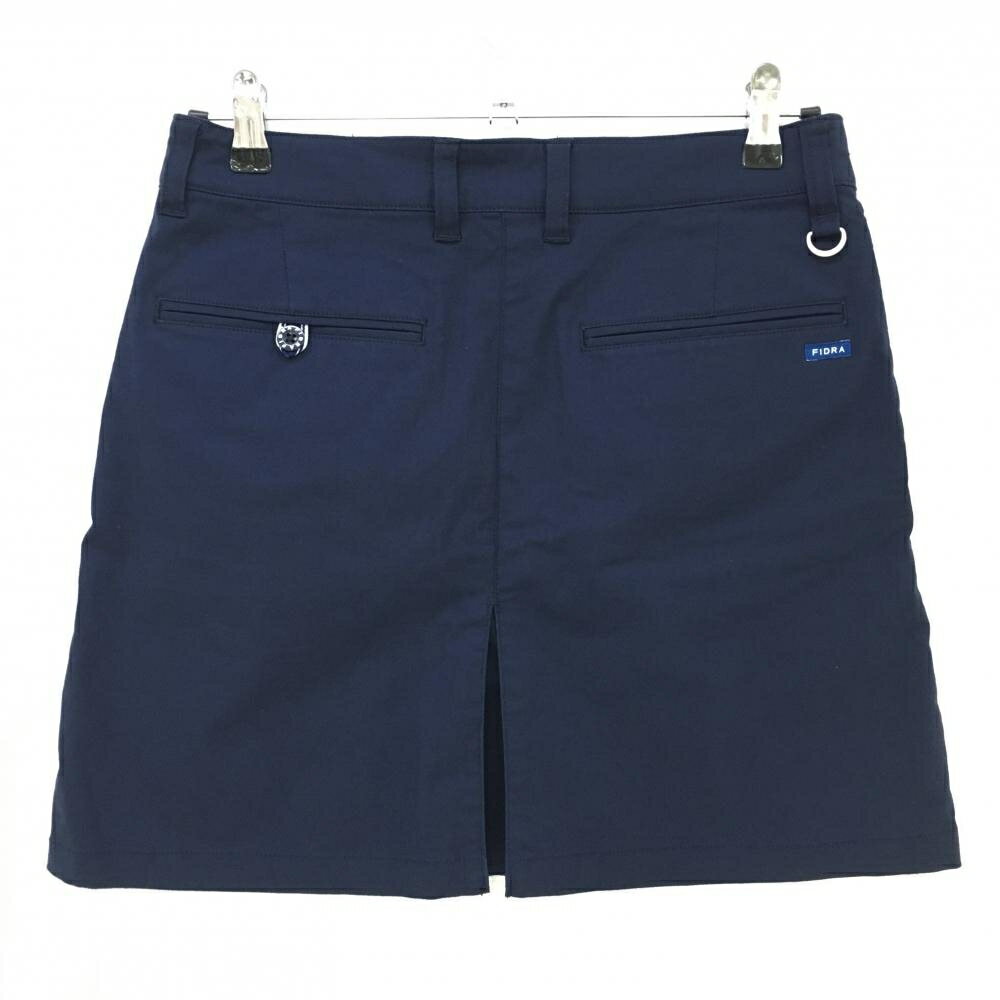【美品】フィドラ スカート ネイビー ストレッチ シンプル レディース L/G ゴルフウェア FIDRA