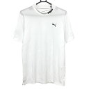 【超美品】プーマ 半袖ハイネックシャツ 白×黒 ネックロゴ メンズ M ゴルフウェア PUMA(4)