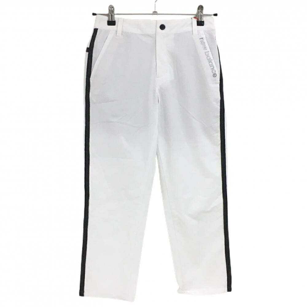 【新品】ニューバランス パンツ 白 サイドラメ入りライン テーパード レディース 00(XS) ゴルフウェア 2022年モデル New Balance