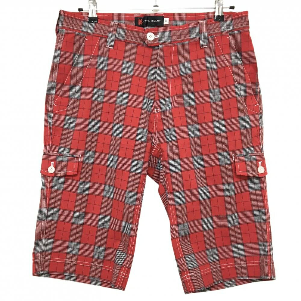 ビバハートハーフパンツレッド×黒グ...