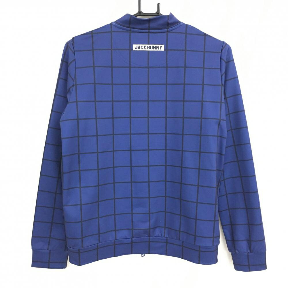 【美品】ジャックバニー ジャケット ブルー×黒 格子チェック サイドライン レディ...