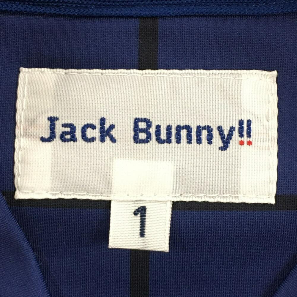【美品】ジャックバニー ジャケット ブルー×黒 格子チェック サイドライン レディ...