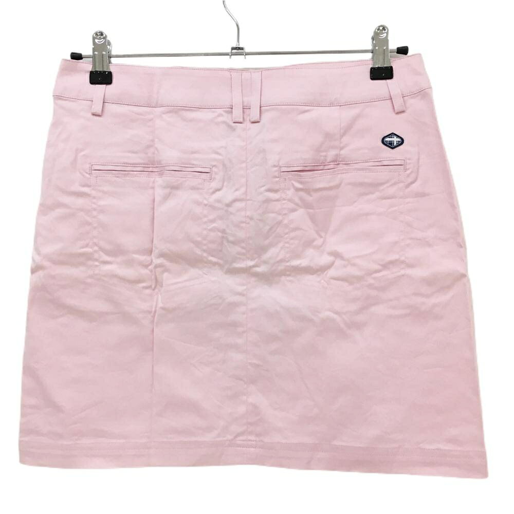 【超美品】フィドラ スカート ピンク フロントボタン ストレッチ レディース M/M ゴルフウェア FIDRA