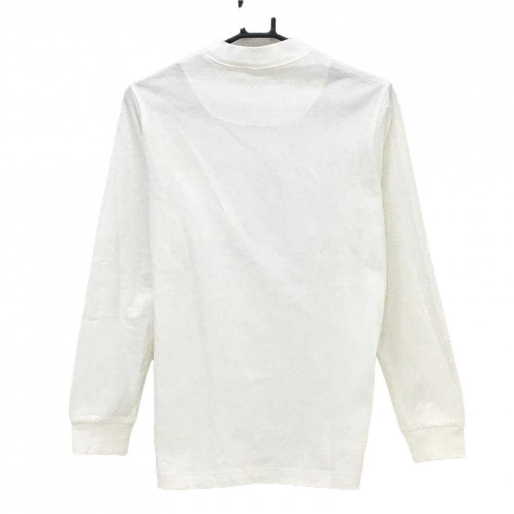 【美品】トラヴィスマシュー 長袖ハイネックシャツ 白 シンプル コットン100％ メンズ M ゴルフウェア TravisMathew