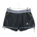 【超美品】アディダス ショートパンツ 黒×グレー 薄手 レディース M ゴルフウェア adidas