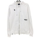 【超美品】パーリーゲイツ ジップパーカー 白 35周年 バックロゴ ブルゾン メンズ 6(XL) ゴルフウェア 2024年モデル PEARLY GATES(4)
