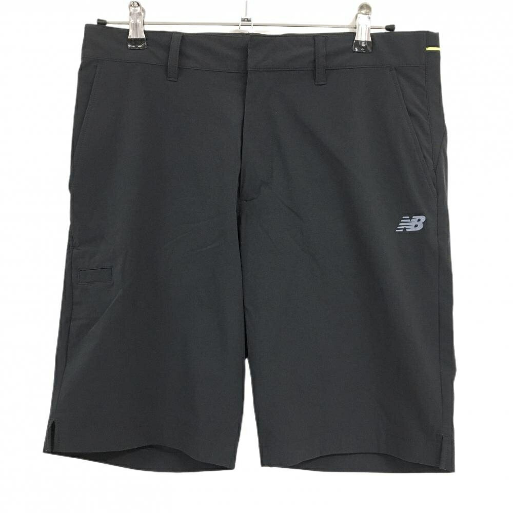 【超美品】ニューバランスゴルフ ハーフパンツ 黒 ストレッチ メンズ 4(M) ゴルフウェア 2021年モデル New Balance