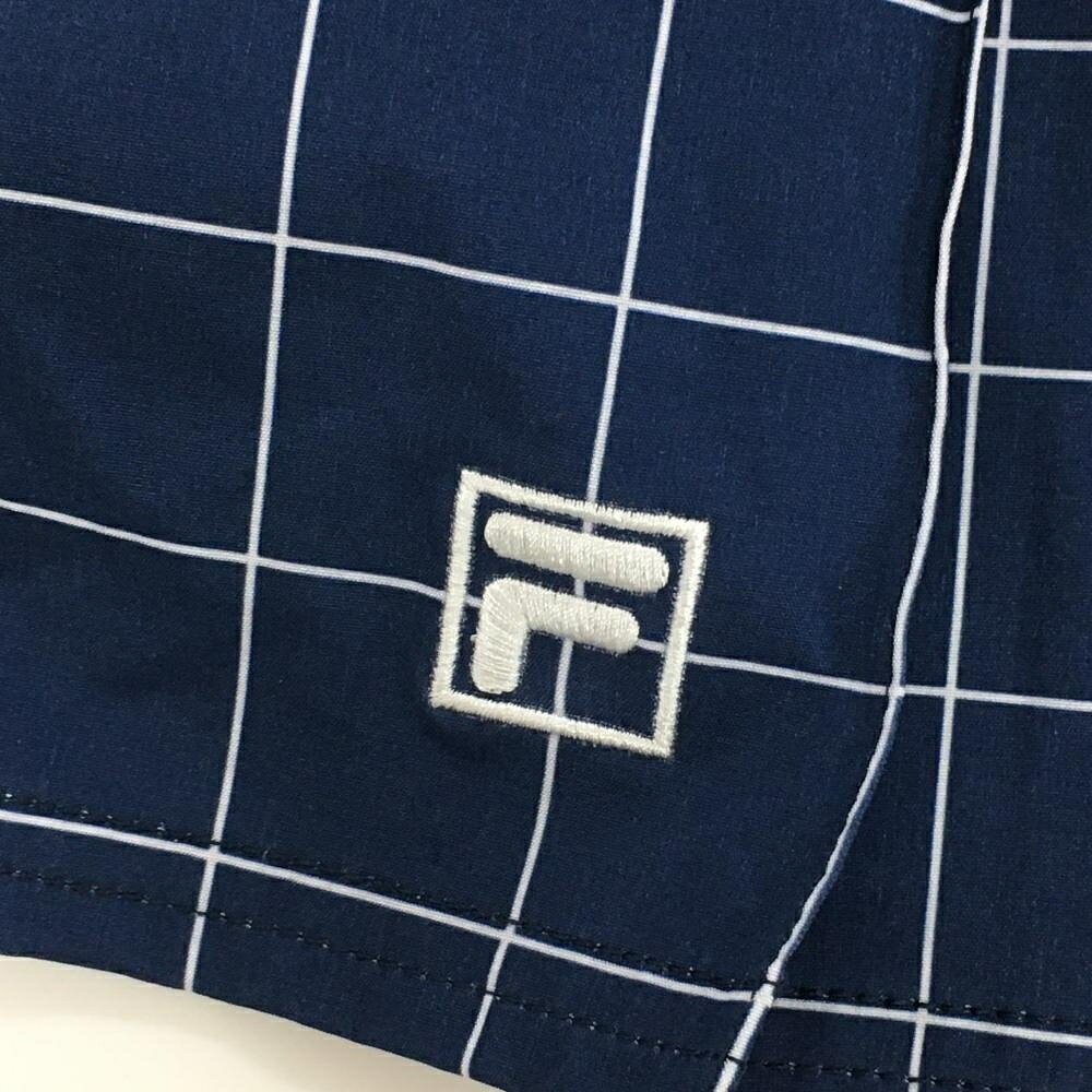 レオナード 楽天市場店の【超美品】フィラゴルフ スカート ネイビー×白 格子チェック 内側インナーパンツ レディース S ゴルフウェア FILA GOLF｜アングル3